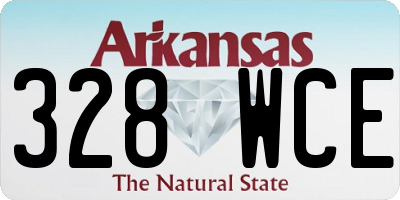 AR license plate 328WCE