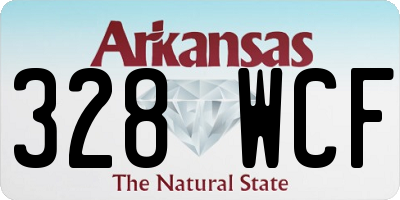 AR license plate 328WCF