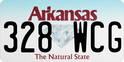AR license plate 328WCG