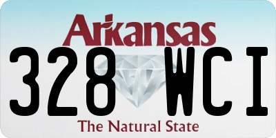 AR license plate 328WCI