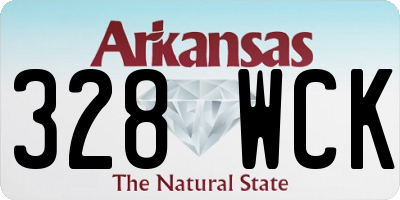 AR license plate 328WCK