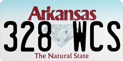 AR license plate 328WCS