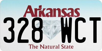 AR license plate 328WCT