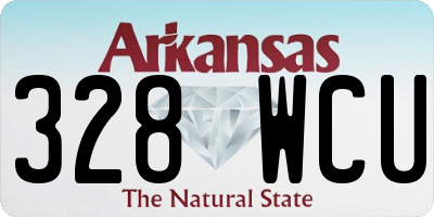 AR license plate 328WCU