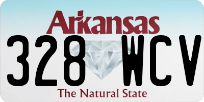 AR license plate 328WCV