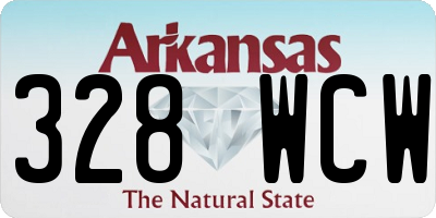 AR license plate 328WCW