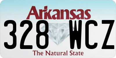 AR license plate 328WCZ