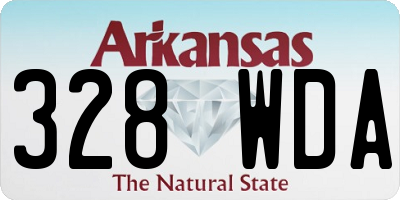 AR license plate 328WDA