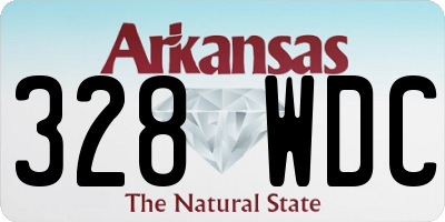 AR license plate 328WDC