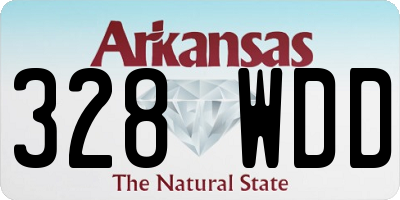 AR license plate 328WDD