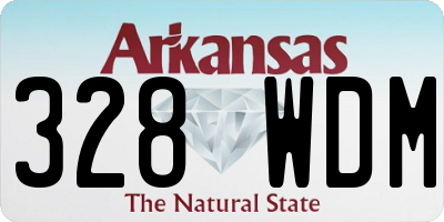 AR license plate 328WDM