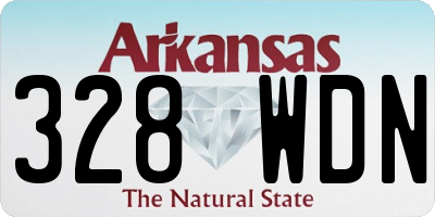 AR license plate 328WDN