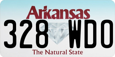 AR license plate 328WDO