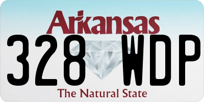 AR license plate 328WDP
