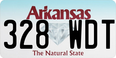 AR license plate 328WDT