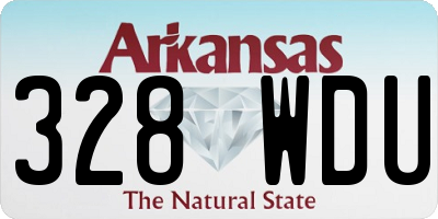 AR license plate 328WDU