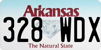 AR license plate 328WDX