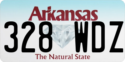AR license plate 328WDZ