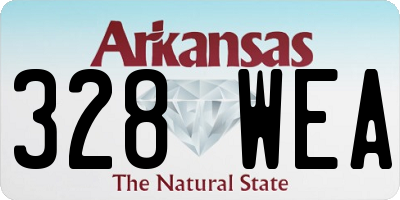AR license plate 328WEA