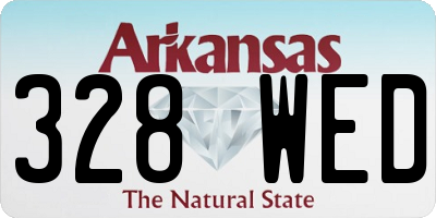 AR license plate 328WED
