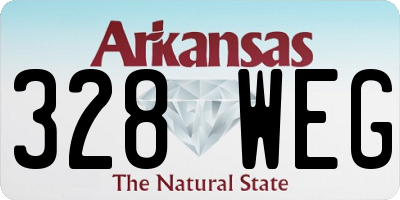AR license plate 328WEG