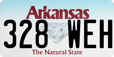 AR license plate 328WEH