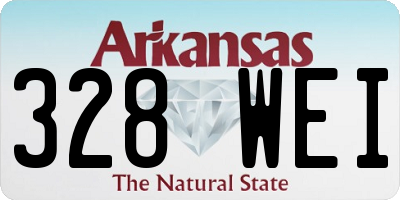 AR license plate 328WEI