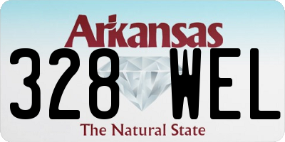 AR license plate 328WEL