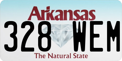 AR license plate 328WEM