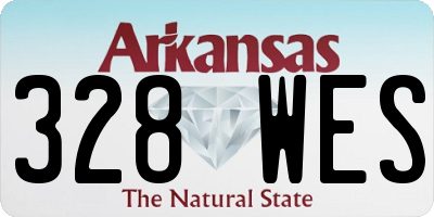 AR license plate 328WES