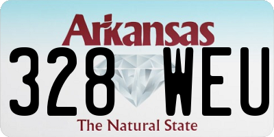 AR license plate 328WEU