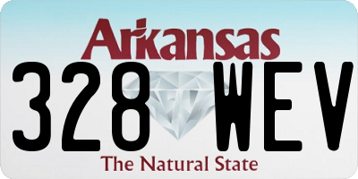 AR license plate 328WEV