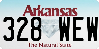 AR license plate 328WEW