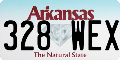 AR license plate 328WEX
