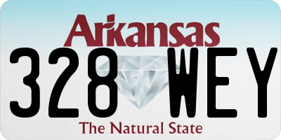 AR license plate 328WEY