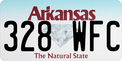 AR license plate 328WFC