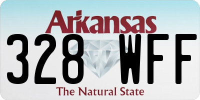 AR license plate 328WFF