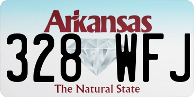 AR license plate 328WFJ