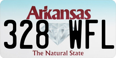 AR license plate 328WFL