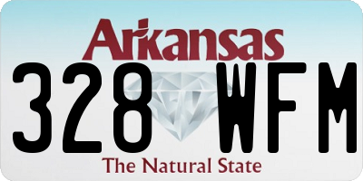 AR license plate 328WFM