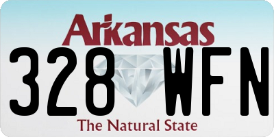 AR license plate 328WFN