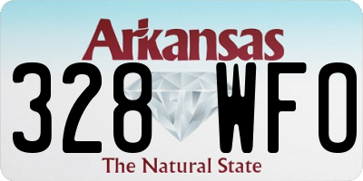 AR license plate 328WFO