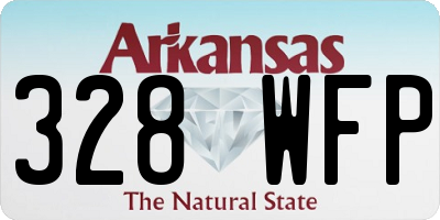 AR license plate 328WFP