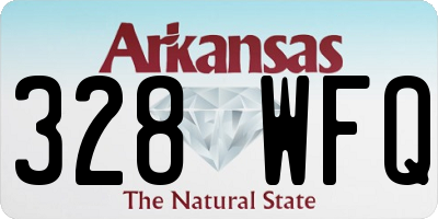 AR license plate 328WFQ