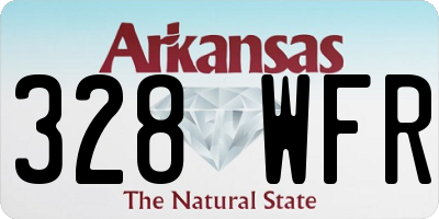 AR license plate 328WFR