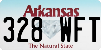 AR license plate 328WFT
