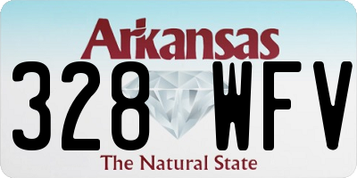 AR license plate 328WFV