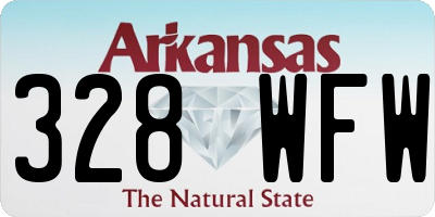 AR license plate 328WFW