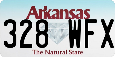 AR license plate 328WFX