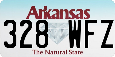 AR license plate 328WFZ